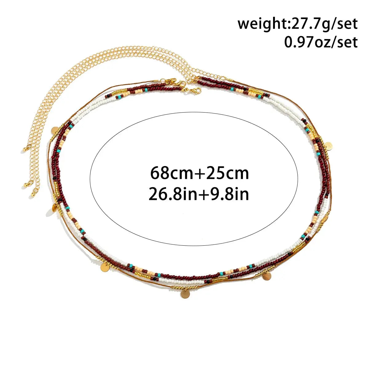 Salircon Bohemian Colored Seed Beads Beaded Waist Chain Vintage Multi layered Belly Chain Charming Sexy Summer Body Jewelry by Maiden-Art