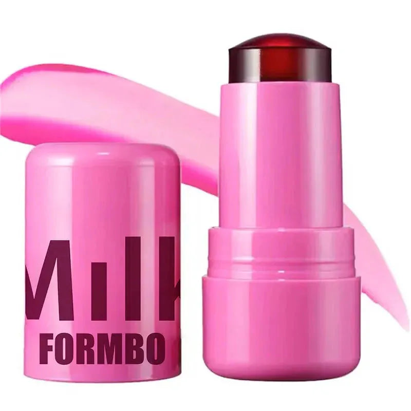 3-in-1 Milk Jelly Tint Facial Blusher Wand Moisturized Long Lasting Matte Rouge Cheek Contour Lipstick Sticker Beauty Makeup by Shop1103508410 Store