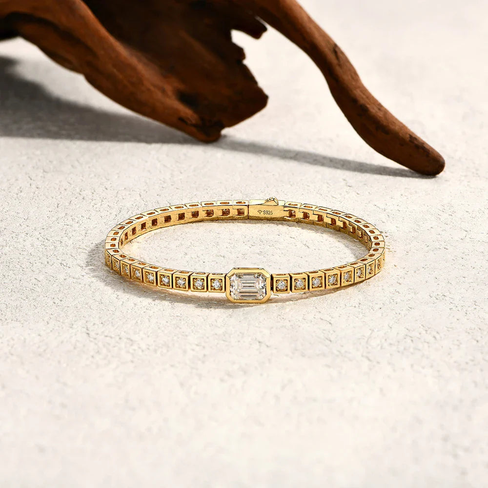 VVS1 D Moissanite Tennis Bracelet-1