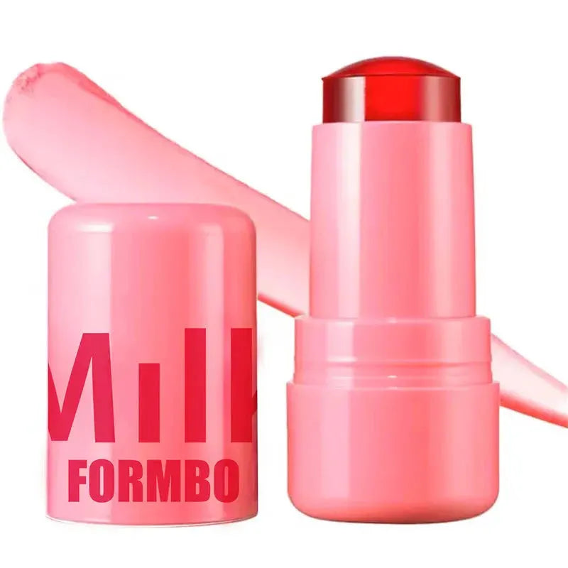 3-in-1 Milk Jelly Tint Facial Blusher Wand Moisturized Long Lasting Matte Rouge Cheek Contour Lipstick Sticker Beauty Makeup by Shop1103508410 Store