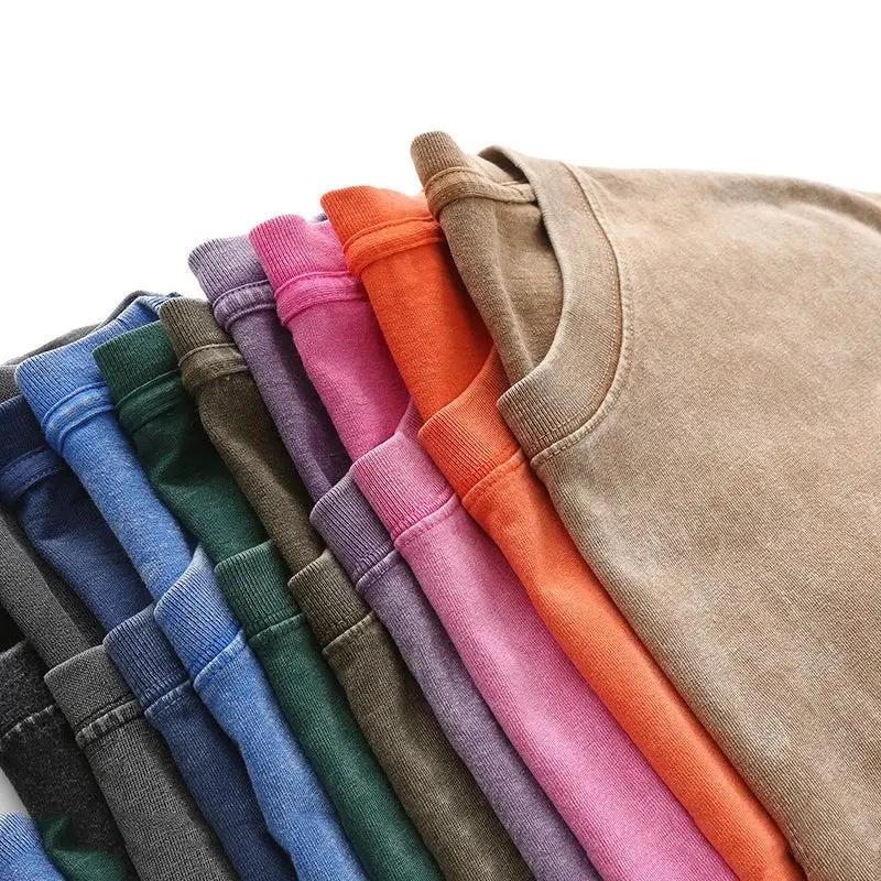 Men’s Washed Oversized Short-Sleeve T-Shirt by Vimost Shop