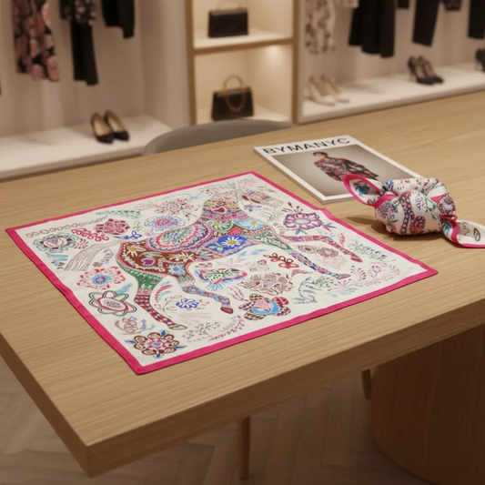 Scarf FLORA EQUINE DELIGHT Metropolitan Collection BYMANYC ® New York by BYMANYC ® New York