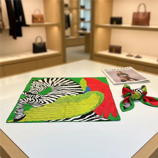 Scarf JUNGLE PARROT Metropolitan Collection BYMANYC ® New York by BYMANYC ® New York