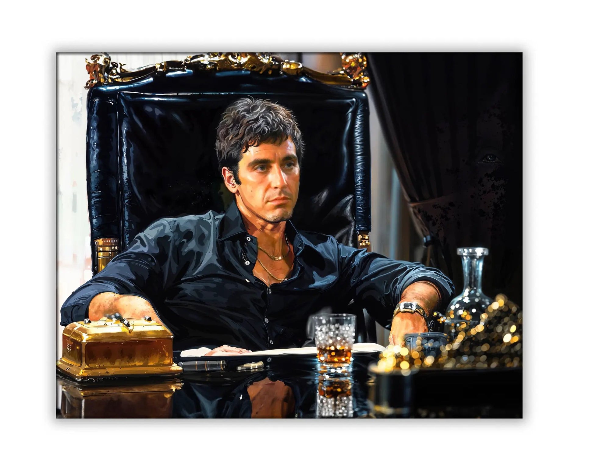 Scarface art - Canvas Print Wall Art Decor-Scene Movie by Gtaart.ca