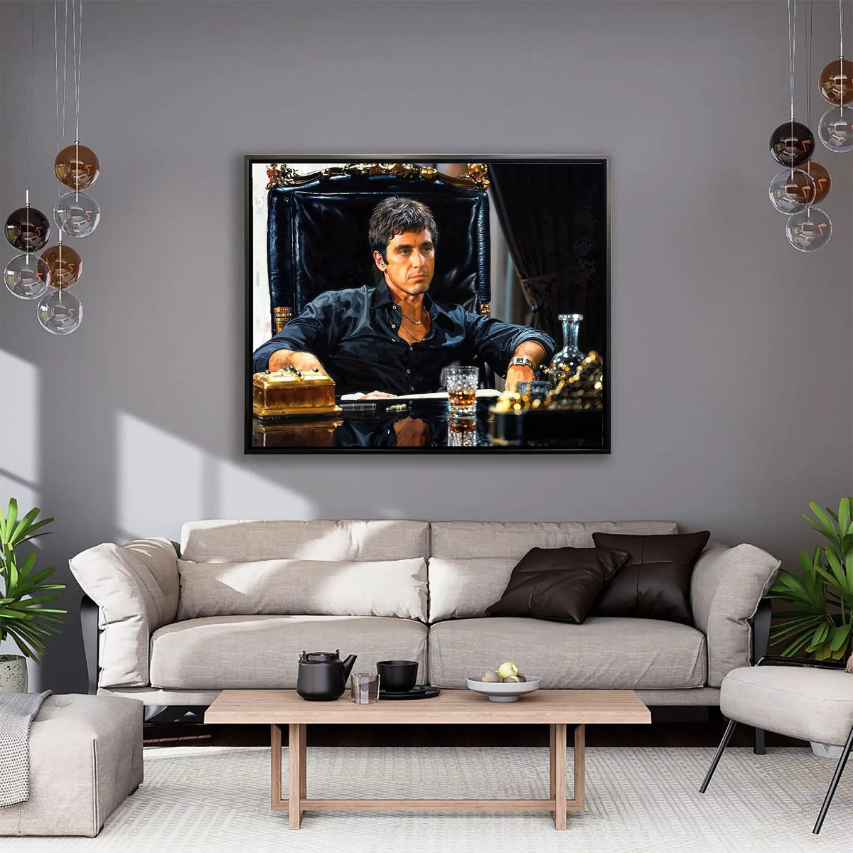 Scarface art - Canvas Print Wall Art Decor-Scene Movie by Gtaart.ca