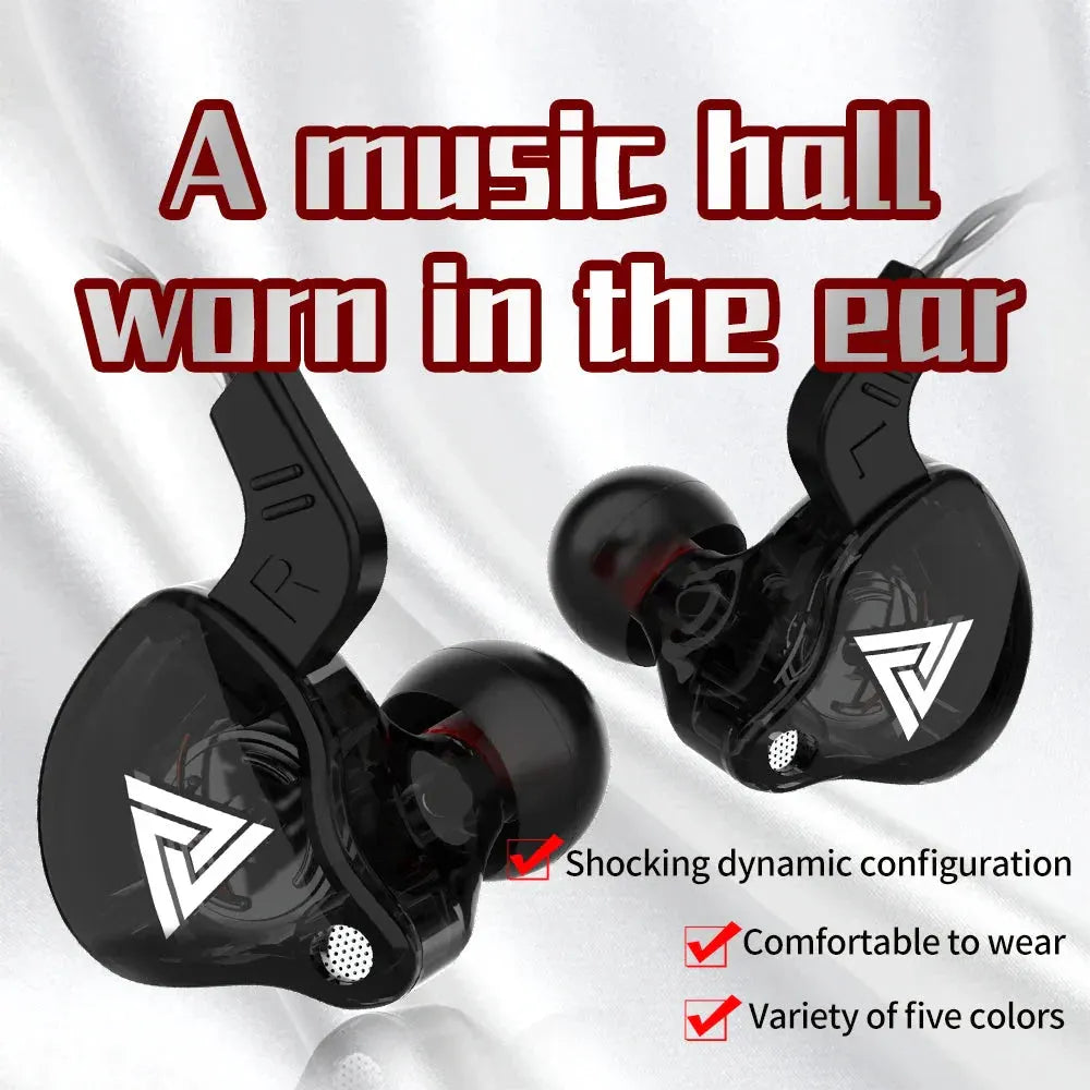 3.5mm Cable Wired Earphones QKZ AK6 HiFi Sound Quality Earphone With Wire Gaming Headset Gamer Headphones Bass Cheap Sale Earbud by KELIXIN Global Store
