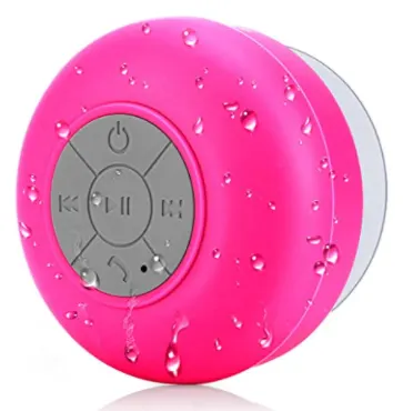 Bluetooth Shower Speaker - Red/Pink by Savoy Active
