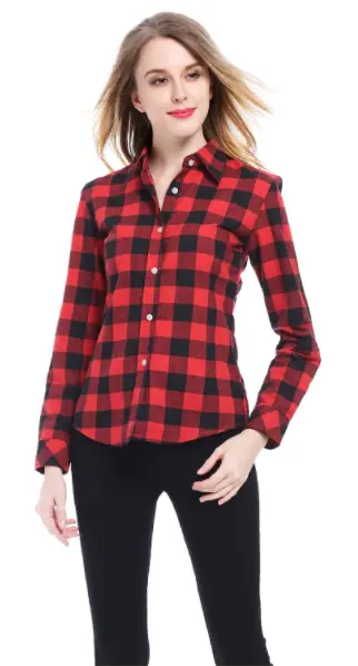 Cemizo Long Sleeve Flannel Shirt - Red by Savoy Active