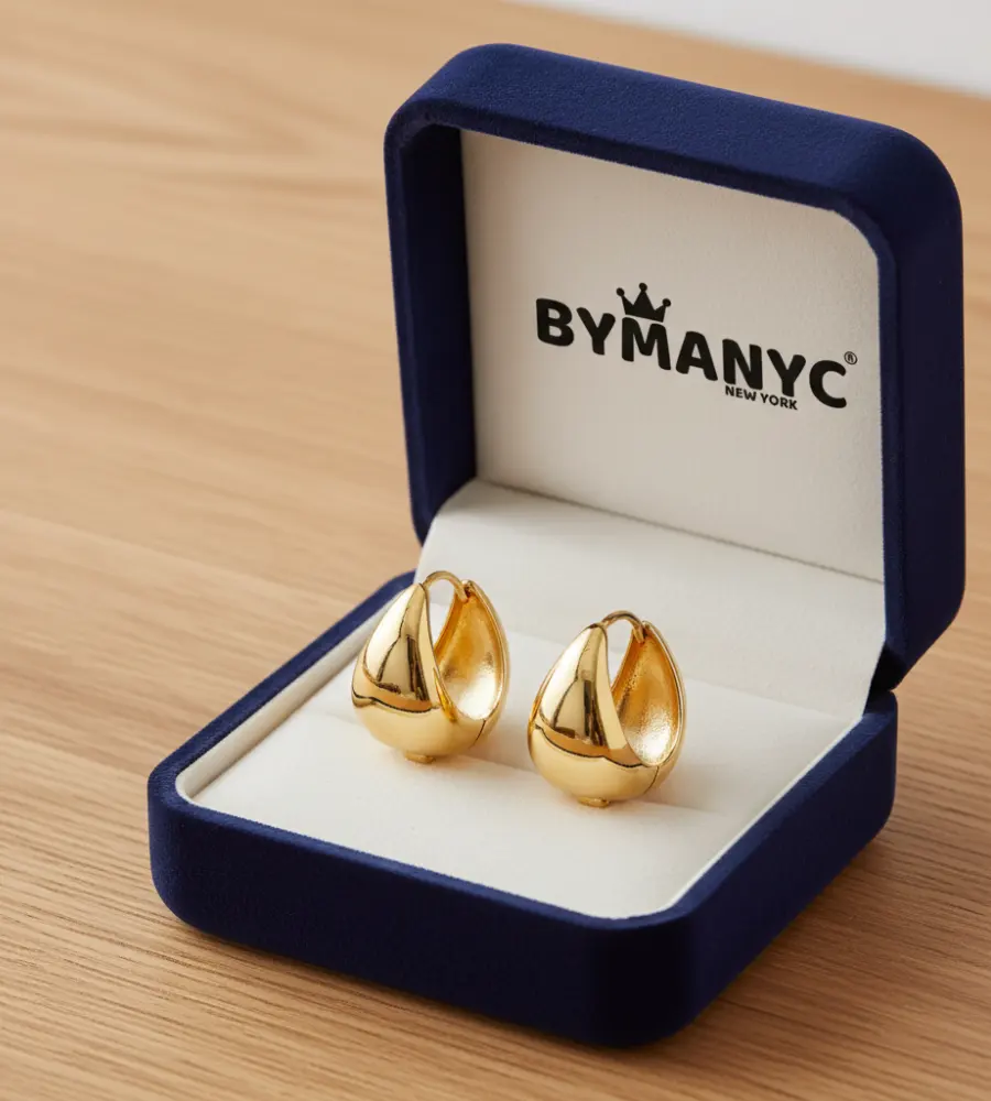 Sculptural Huggie Hoop Earrings SOHO BYMANYC ® New York by BYMANYC ® New York