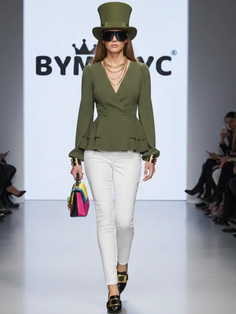 Sculptural Peplum Blouse • HUDSON New Collection BYMANYC ® New York by BYMANYC ® New York