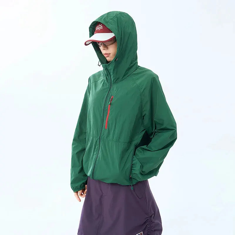 Lightweight Hooded Hiking Windbreaker Jacket for Trail Wear by Vimost Shop