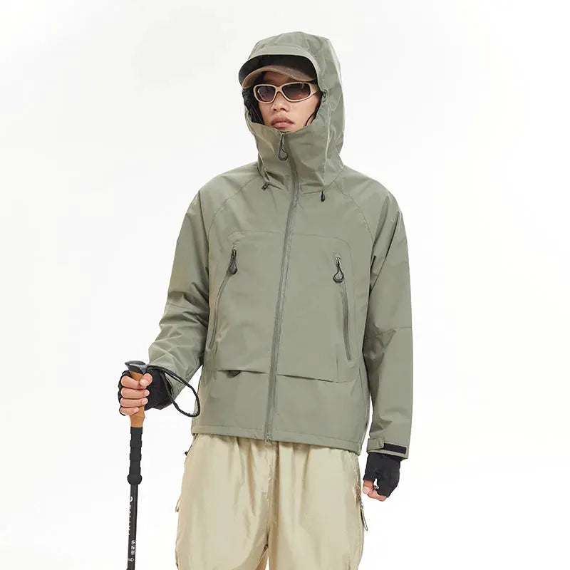 Unisex Waterproof Windproof Hiking Jacket for Outdoor Activities by Vimost Shop