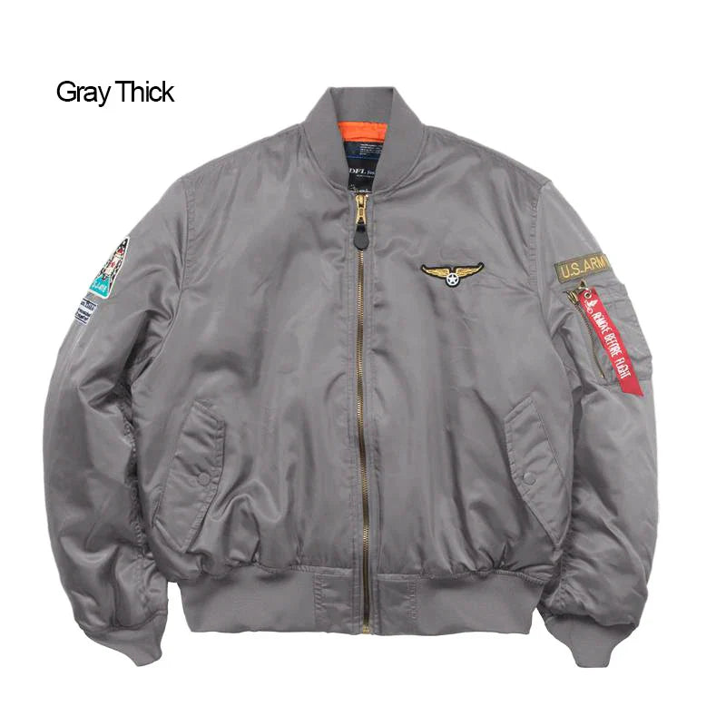 Men's Bomber Jacket Casual Fall Winter Military Jacket and Coats Outwear-12