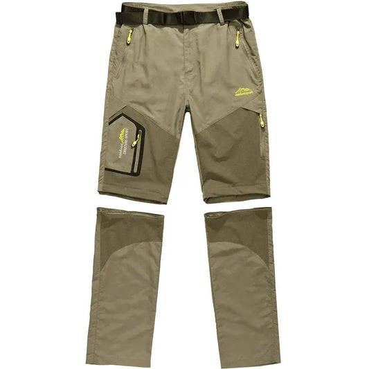 Men's Convertible Hiking Pants with Cargo Pockets and Detachable Legs by Vimost Shop