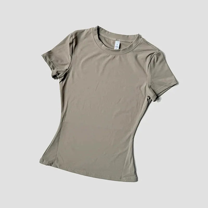 Women’s Seamless Short Sleeve Yoga Top – Fitness & Running Activewear by Vimost Shop
