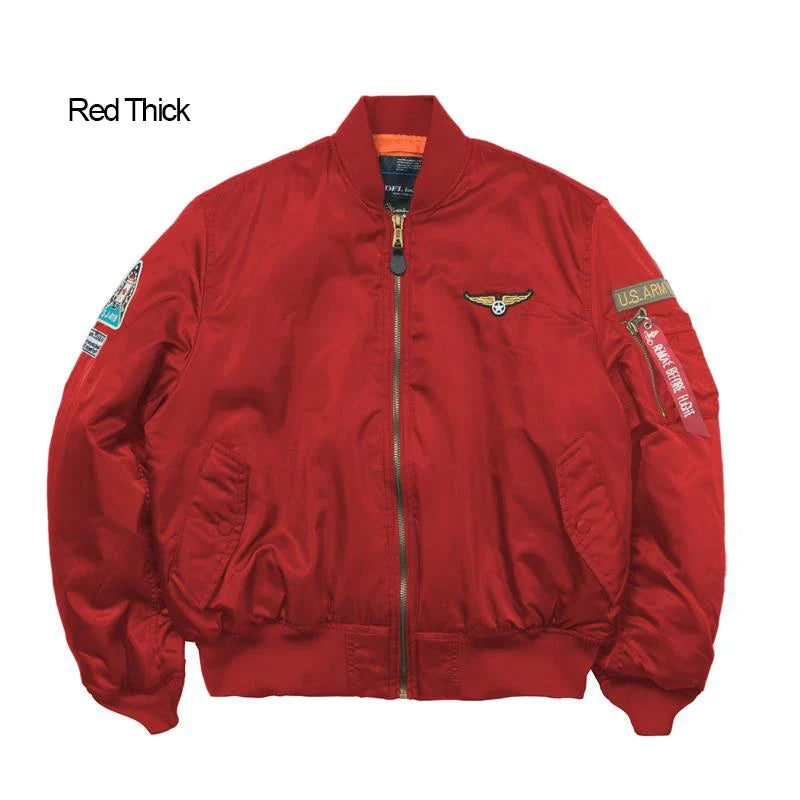 Men's Bomber Jacket Casual Fall Winter Military Jacket and Coats Outwear-17