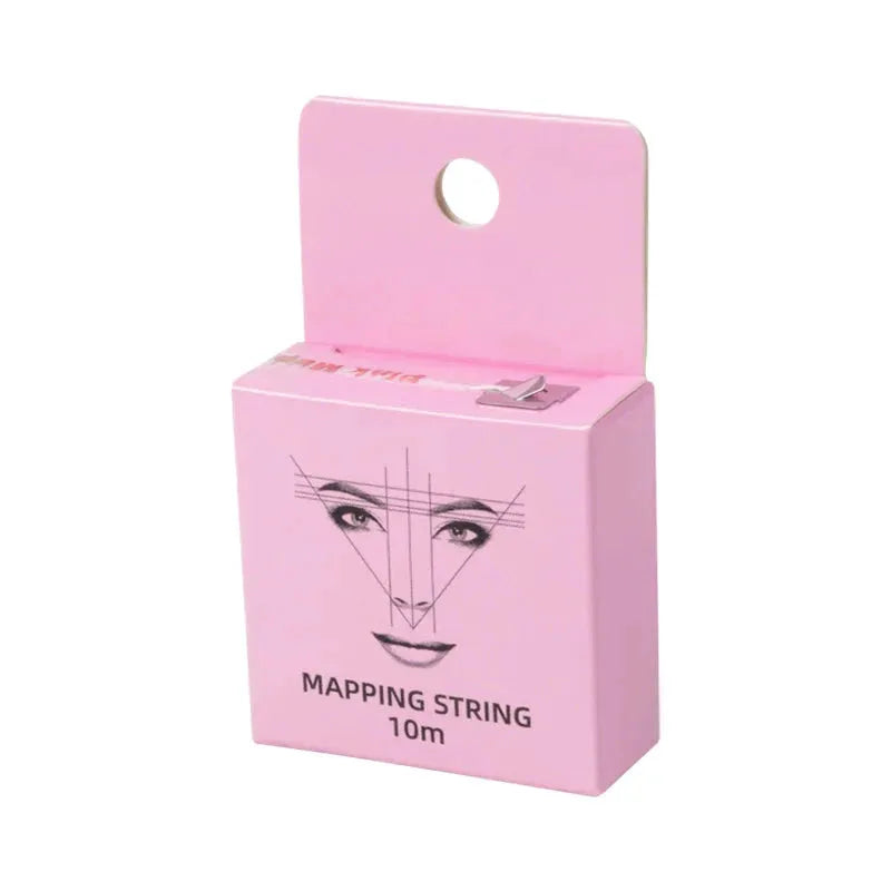 10m for Mapping Eyebrow Marker Thread Tattoo Brows Point 1 Box MAPPING STRING Microblading Eyebrow Pre-Inked Tattoo PMU String by DBQ Nail Art Store