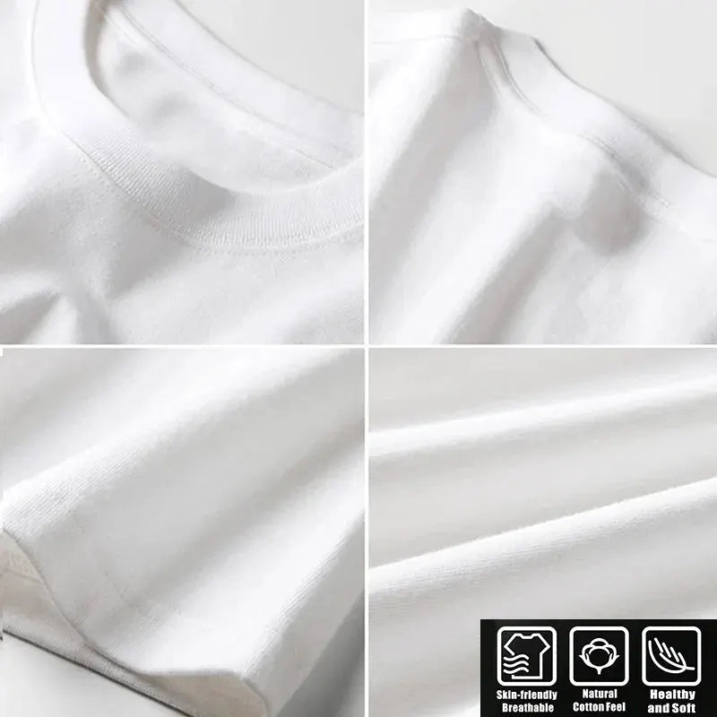 Summer Anime Heavy 200g Oversized Graphic T-Shirt by Vimost Shop
