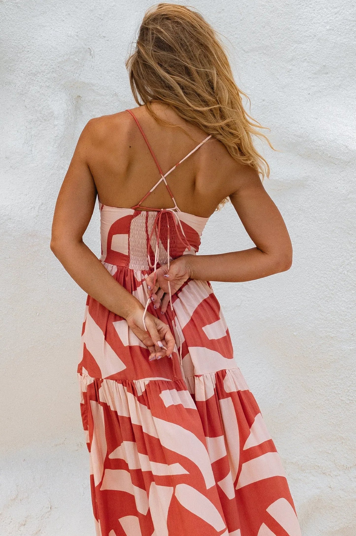 Sea Dreamer Strappy Midi Dress by ELF