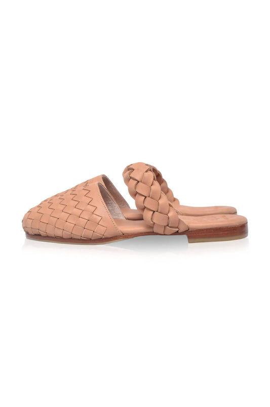 Sea Escape Woven Leather Slide Sandals (Sz. 5) by ELF