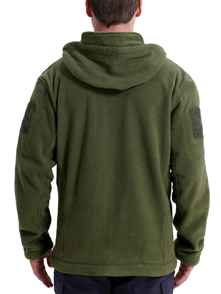 Men's Tactical Fleece Jacket Winter Warm Full Zip Military Hoodies Multi-Pockets Hiking Hunting Outdoor Coats-2
