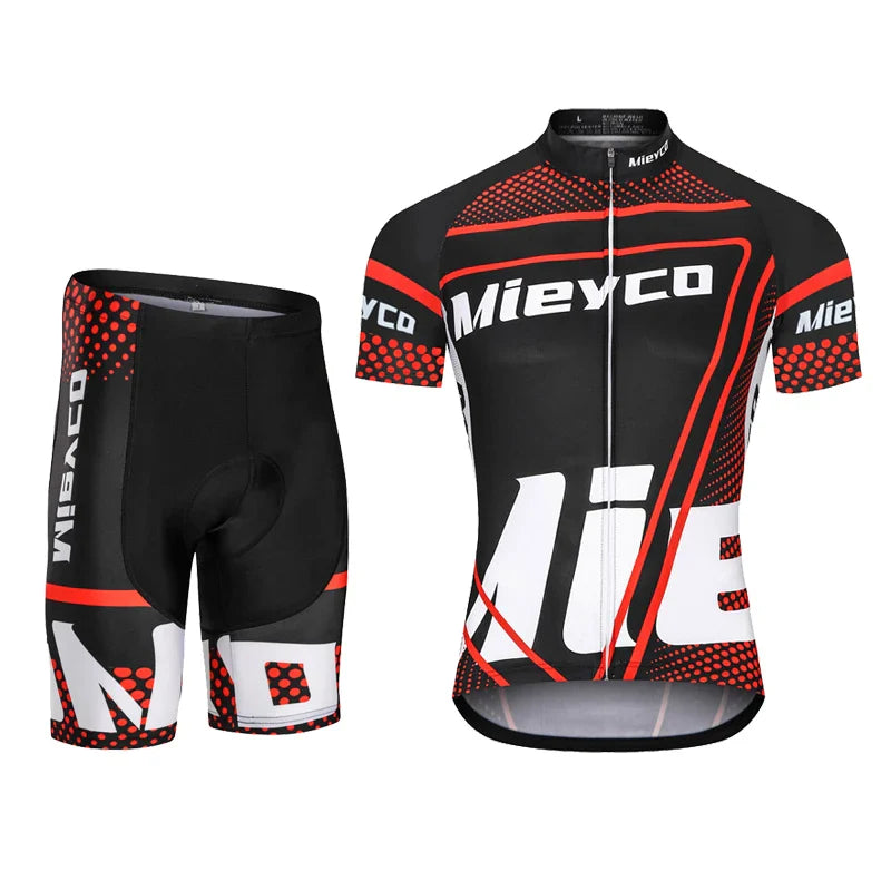 Men Quick Dry Breathable Cycling Jersey Short Sleeve Racing Bike Shirt-3