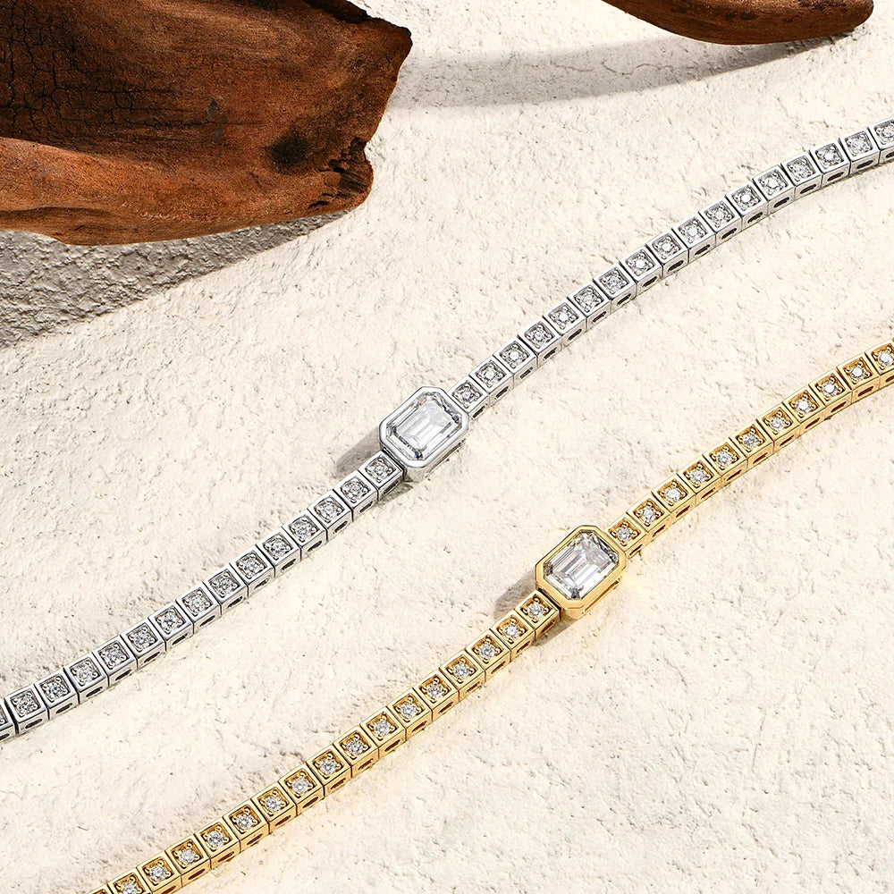 VVS1 D Moissanite Tennis Bracelet-2