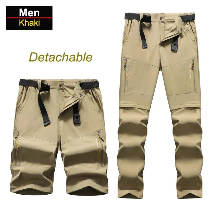 Men's Convertible Quick Dry Hiking Pants with Detachable Legs by Vimost Shop