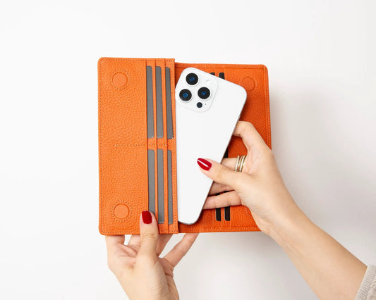 Sedona Leather Unisex Wallet – Genuine Leather Wallet with Phone Pocket & Card Organizer by TORONATA