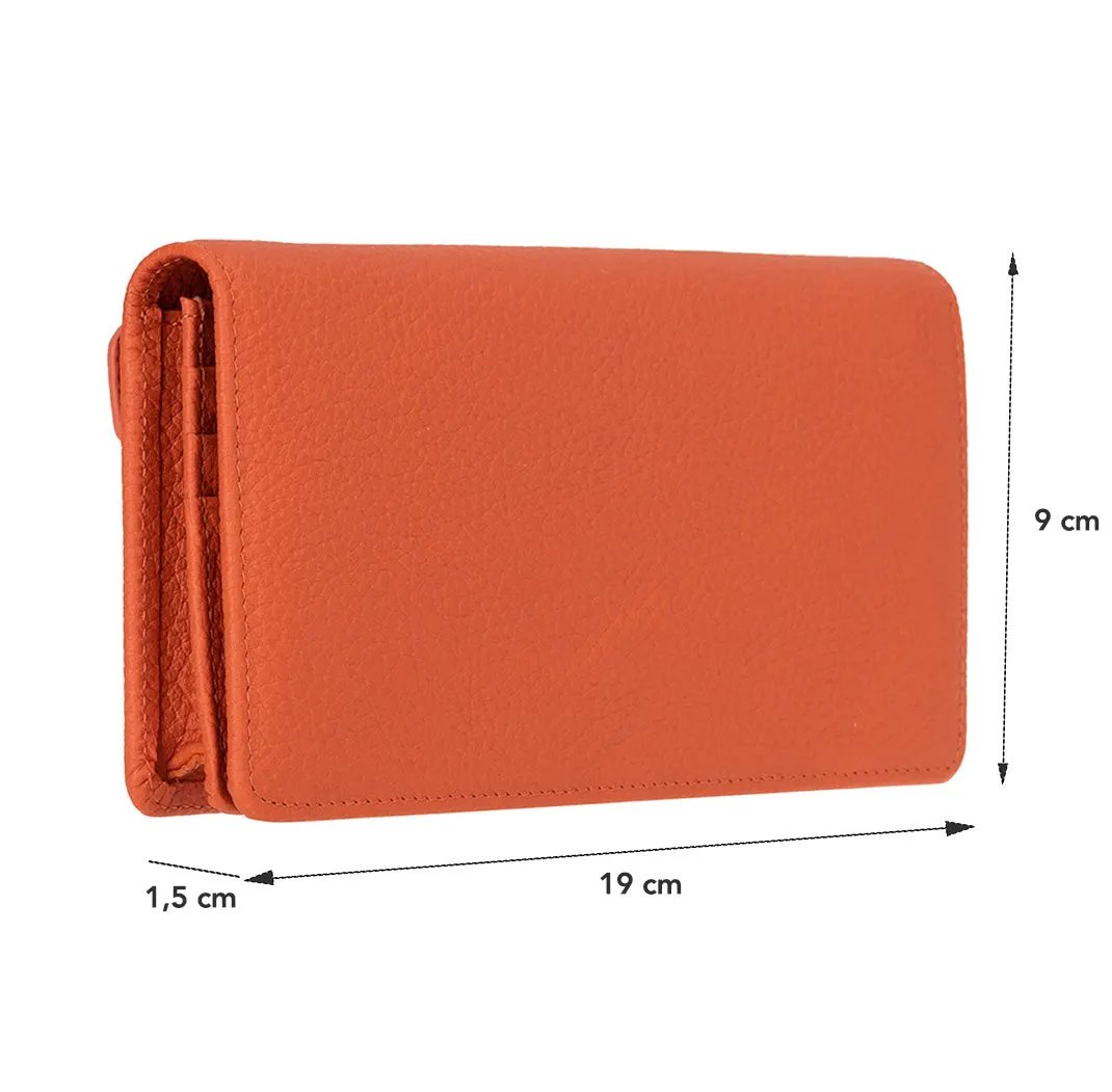 Sedona Leather Unisex Wallet – Genuine Leather Wallet with Phone Pocket & Card Organizer by TORONATA