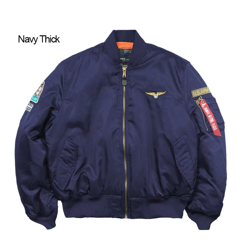 Men's Bomber Jacket Casual Fall Winter Military Jacket and Coats Outwear-18