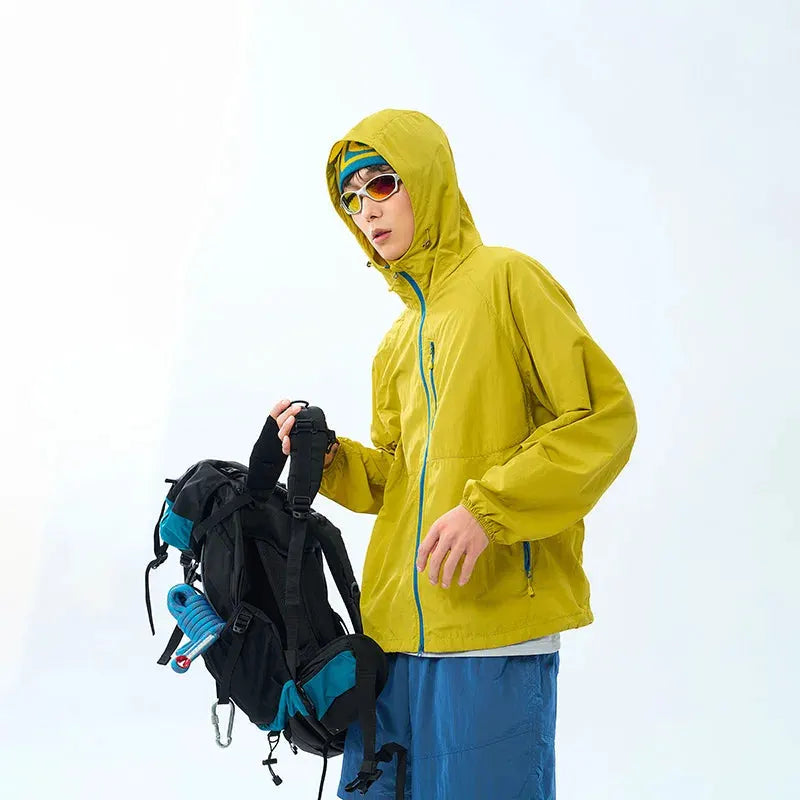 Lightweight Hooded Hiking Windbreaker Jacket for Trail Wear by Vimost Shop