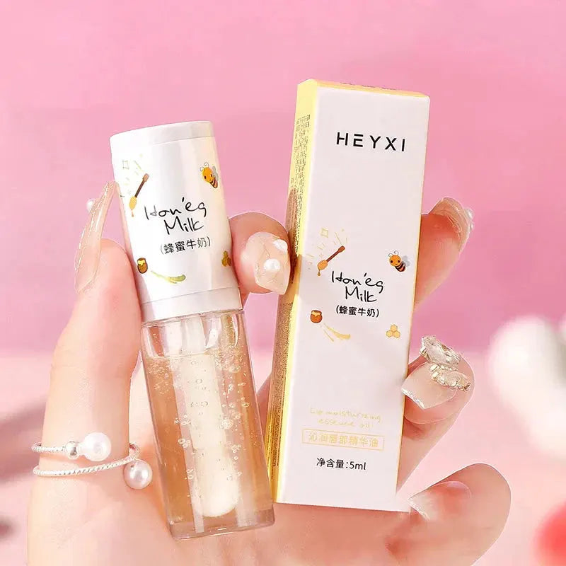 Make Up Korean Beauty Cosmetics Lip Ink Gloss Labial Lips Moisturizer Jelly Lipstick Bright Oil Moisturizing Balm Big Lip Brush by MEIGR Cosmetic Store
