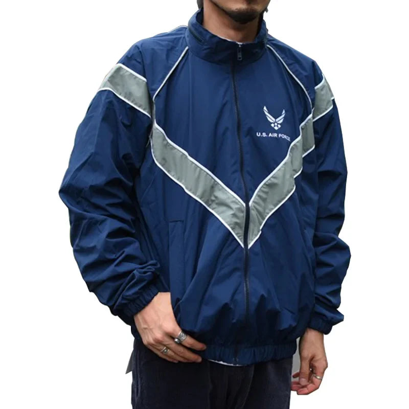 Outdoor AIR FORCE PTU Waterproof Breathable Running Training Physical Fitness Jacket Windbreaker Unisex Sportswear-1