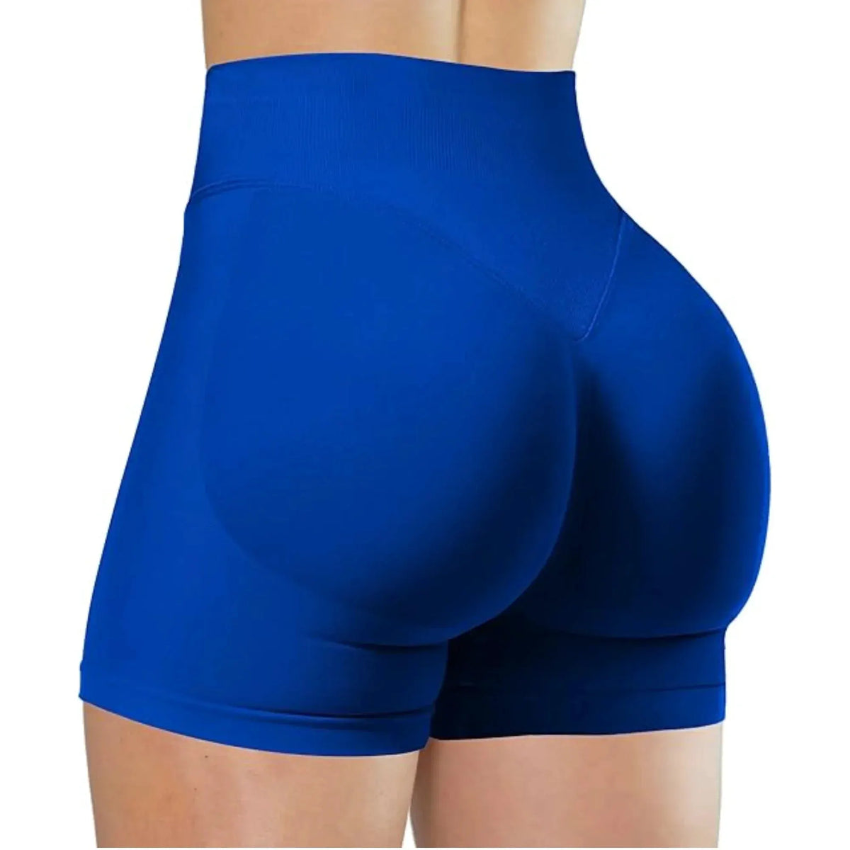 Women's High-Waist Knit Yoga Shorts with Stretch Fit for Training by Vimost Shop