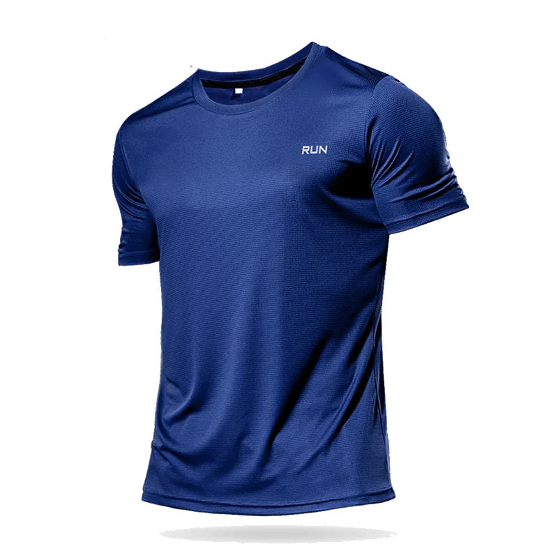 Mens Long and Short Sleeve Ice Silk Quick Dry Sports Top for Running Gym Hiking and Outdoor Training-1