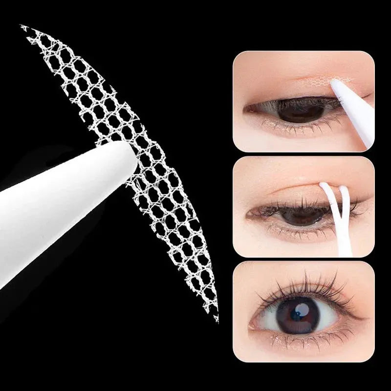 600 Pcs Eye Lift Strips Double Eyelid Tape Clear Gray Eyelid Stripe Big Eyes Invisible Double Fold Eyelid Sticker Makeup Tools by JEARLYU NAIL Store