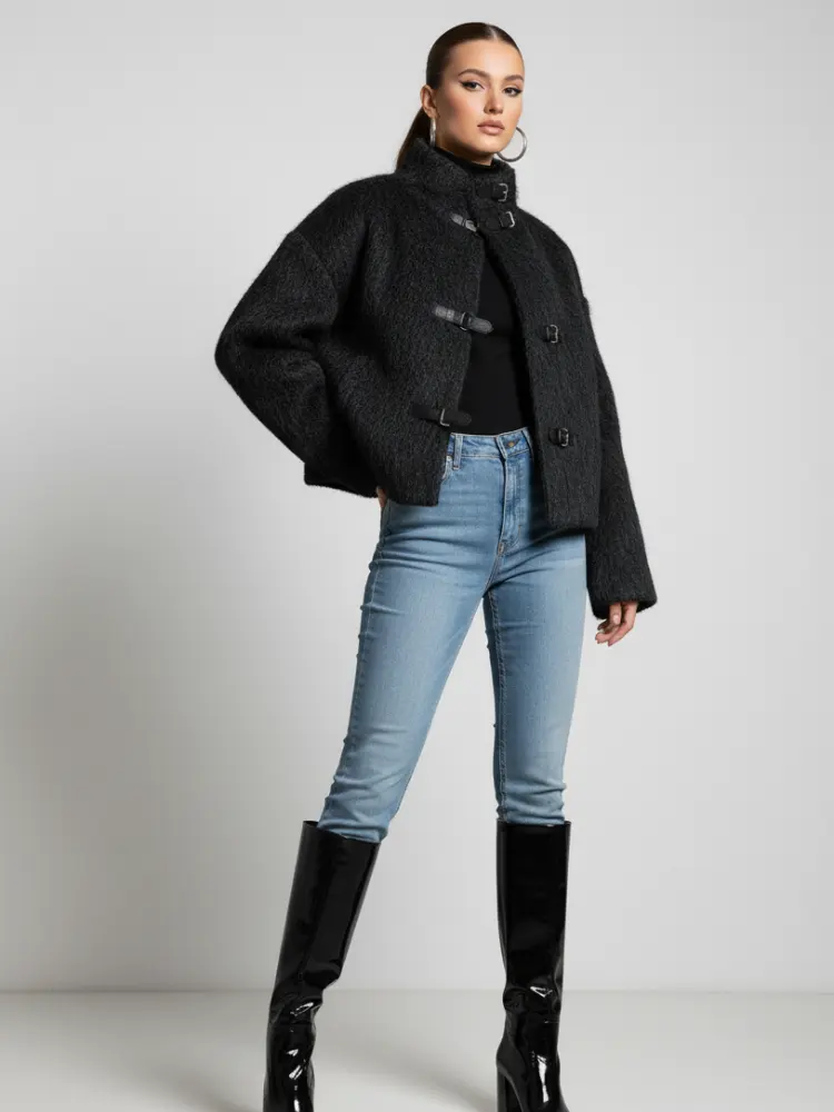 Short Wool-Feel Jacket, Upper West Side | Women - BYMANYC ® New York by BYMANYC ® New York
