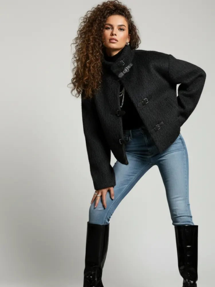 Short Wool-Feel Jacket, Upper West Side | Women - BYMANYC ® New York by BYMANYC ® New York