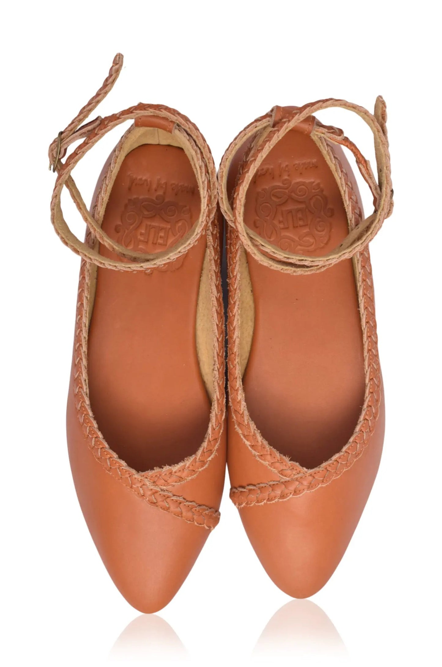 Soiree Braided Pointed Toe Flats by ELF