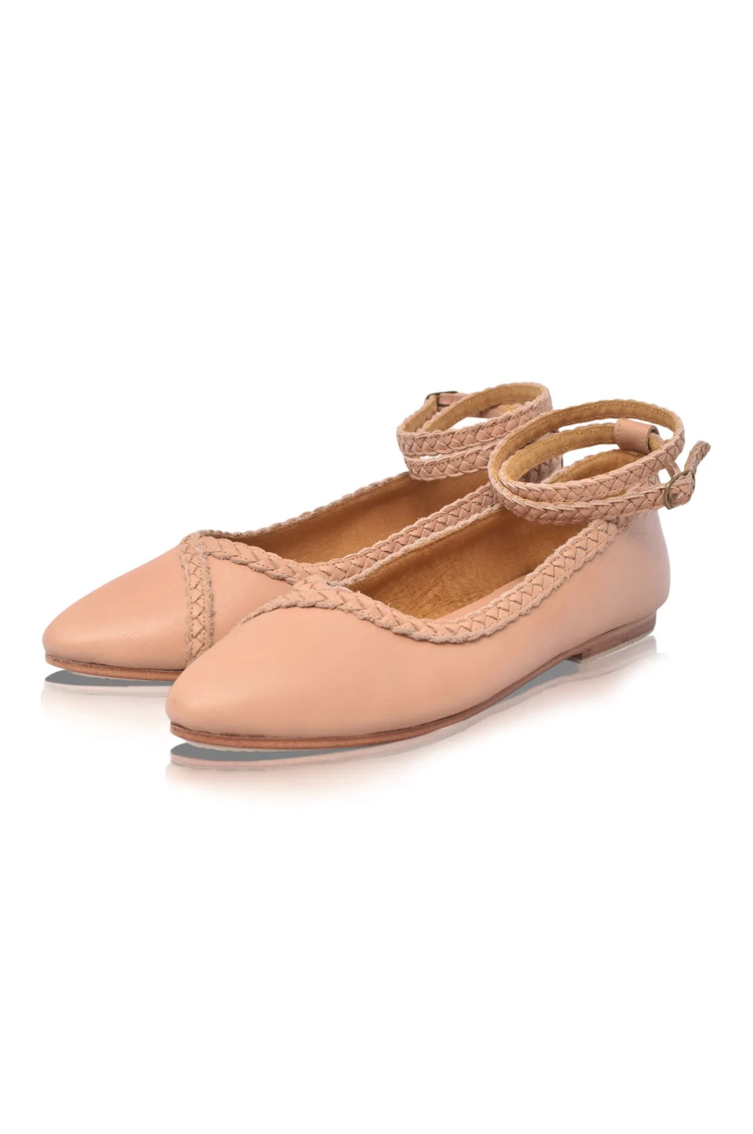 Soiree Braided Pointed Toe Flats by ELF