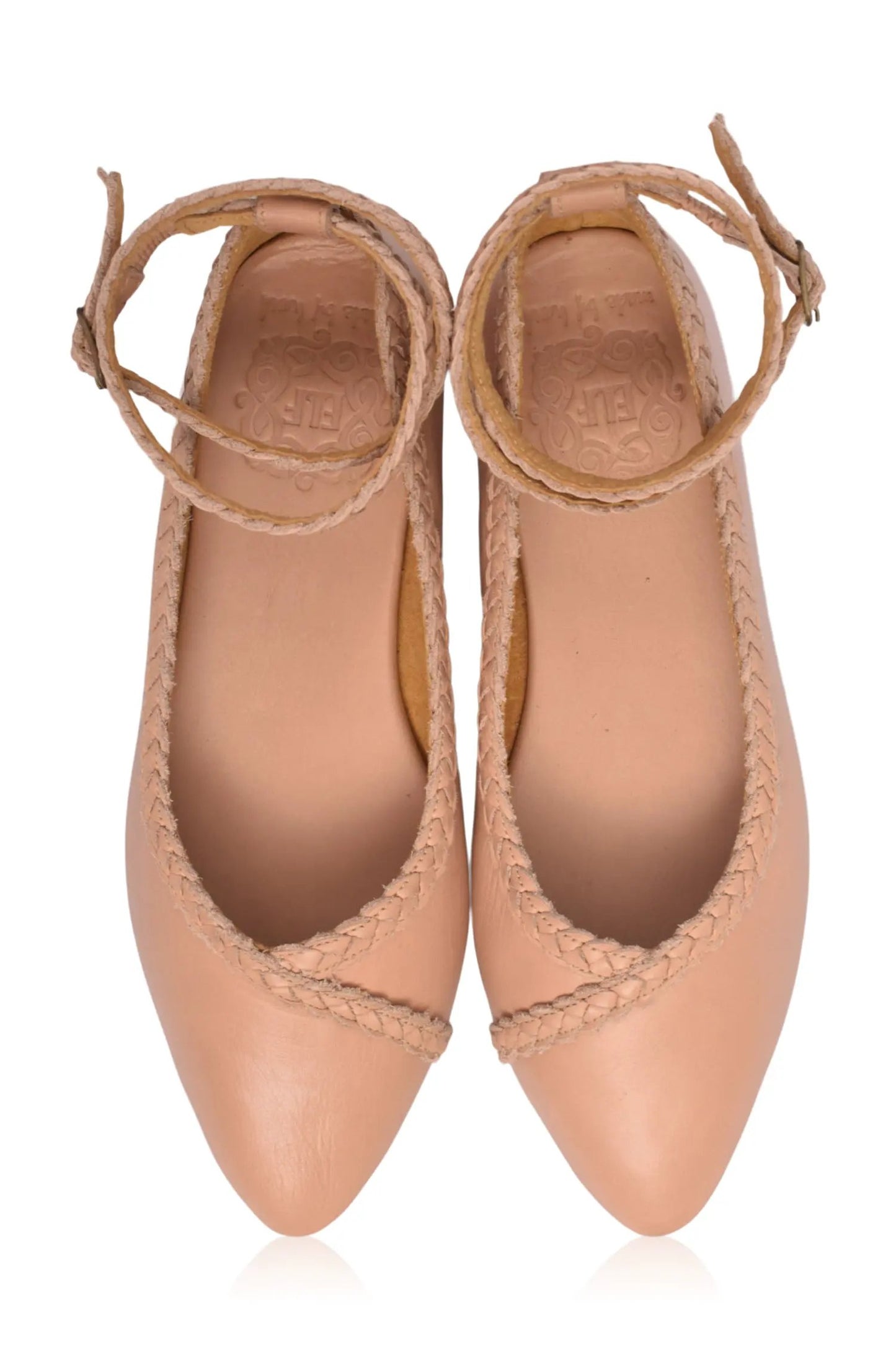 Soiree Braided Pointed Toe Flats by ELF
