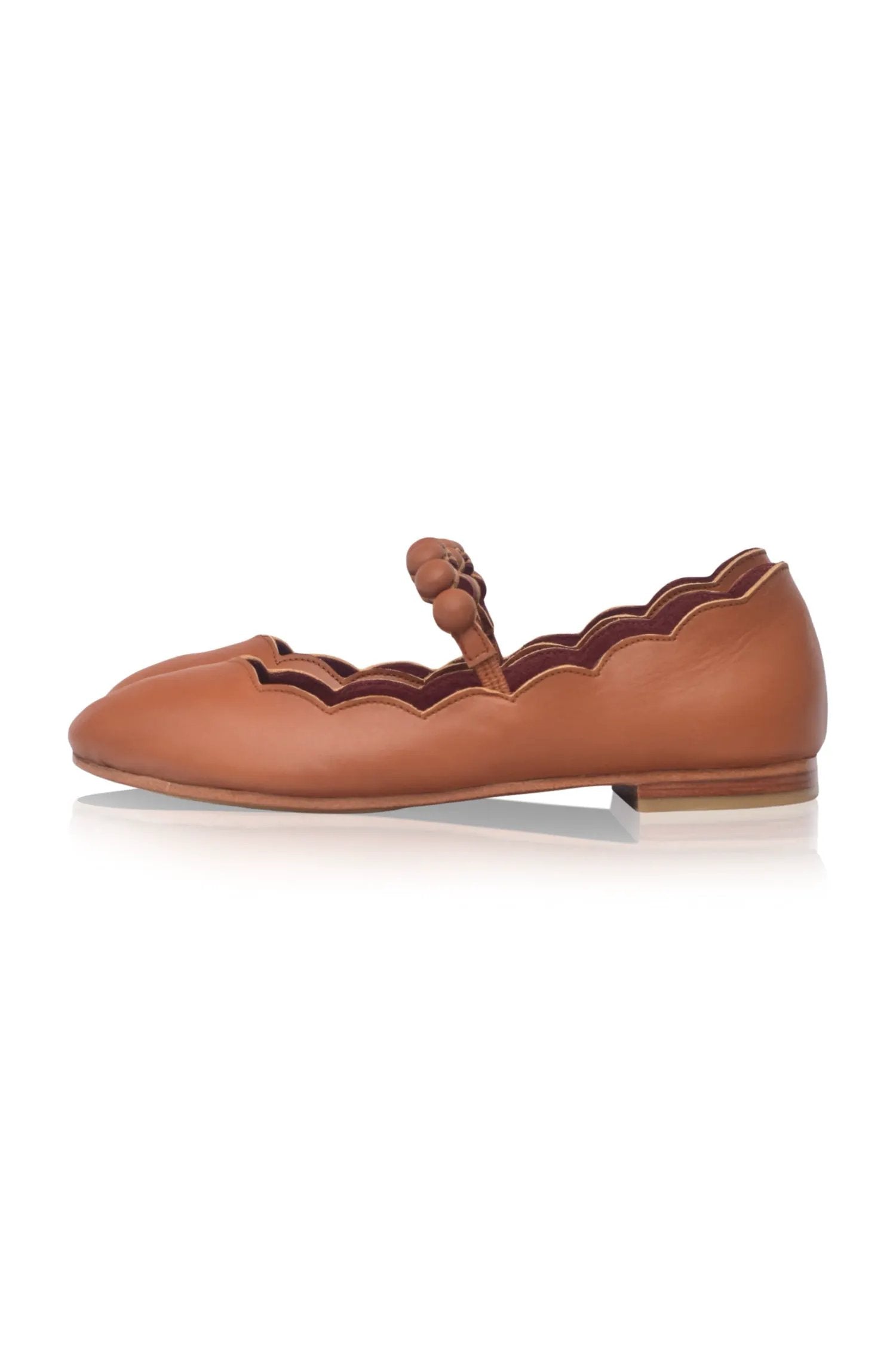 Solea Scalloped Mary Jane Flats by ELF