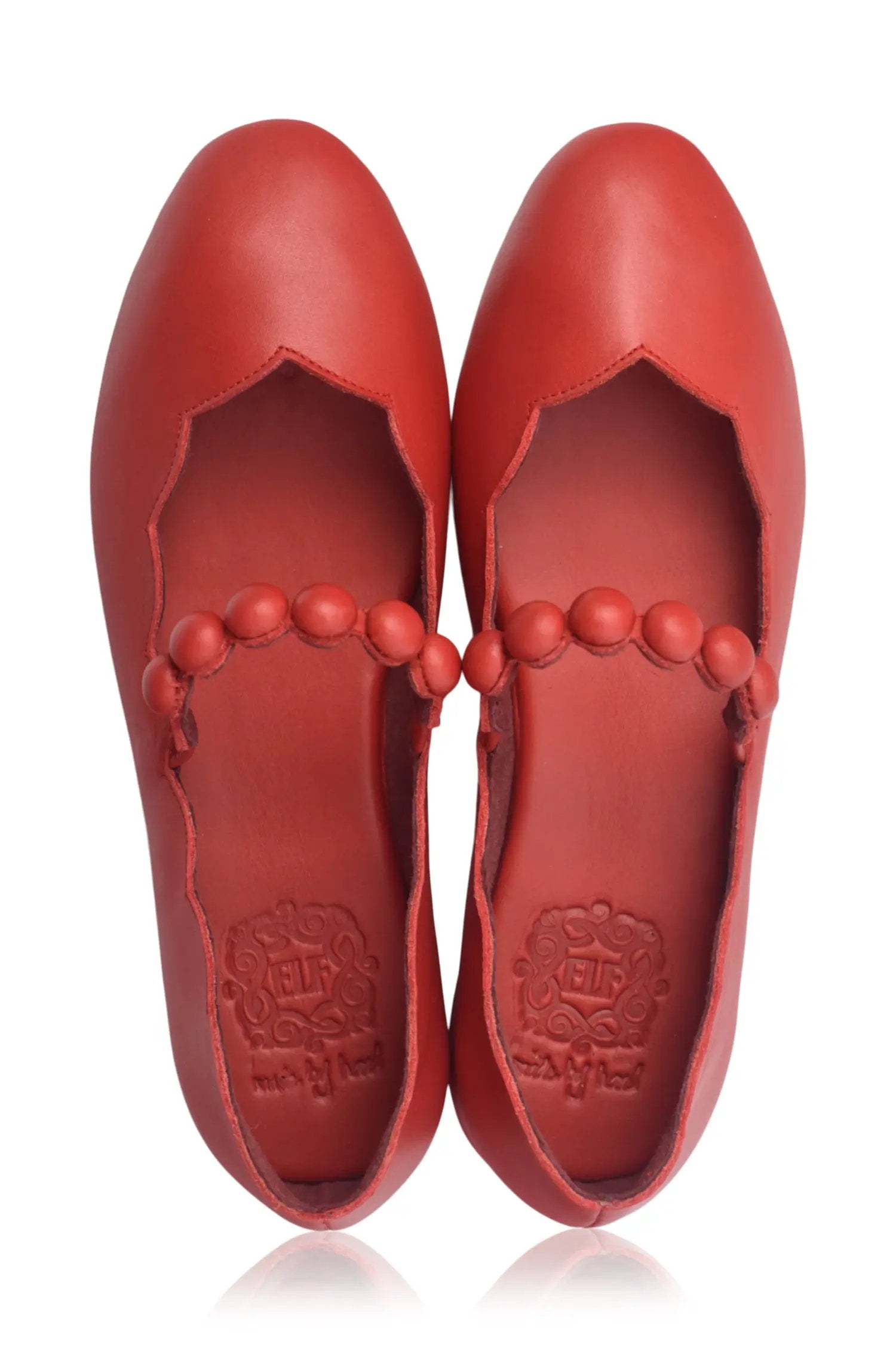 Solea Scalloped Mary Jane Flats by ELF
