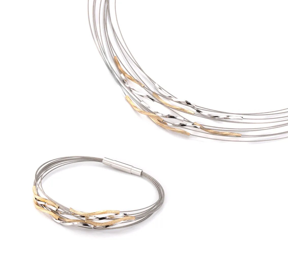 Gala Design Collier Sonic Square Gold J0152 by Jwls4u