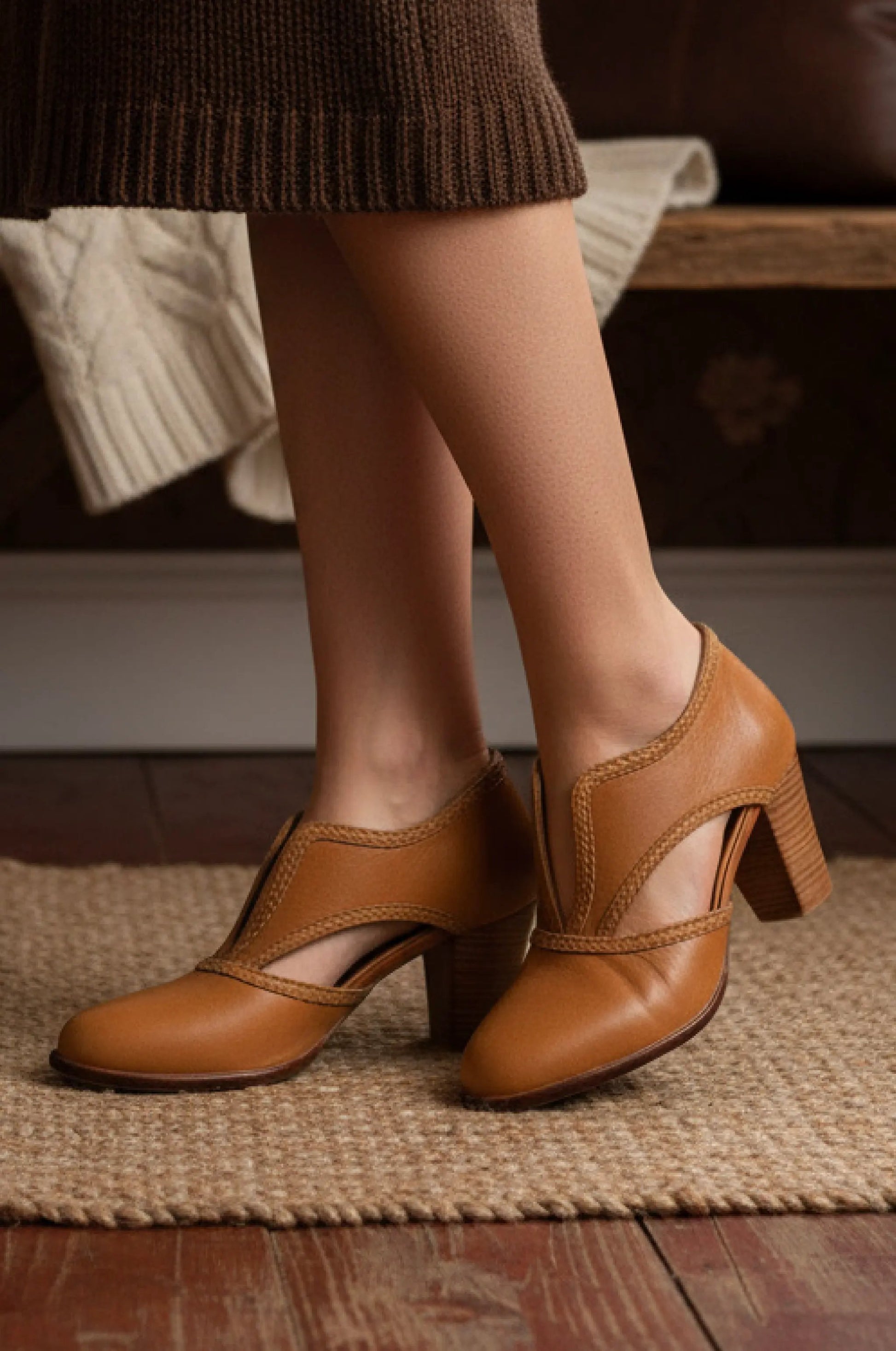 Spirit Walker Leather Heel Booties by Local