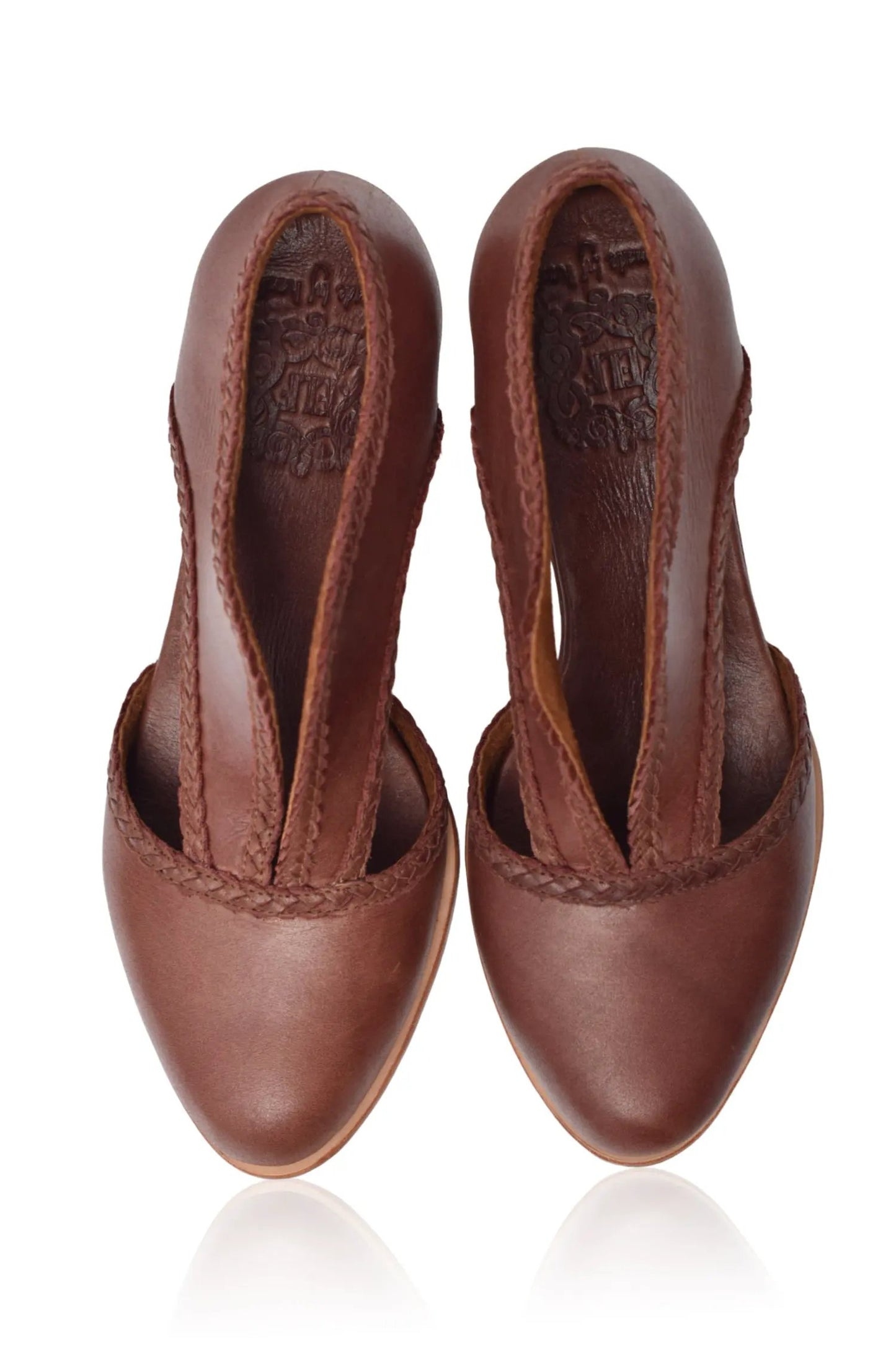 Spirit Walker Leather Heel Booties 5 cm Heel (Sz. 5.5 & 11.5) by Local