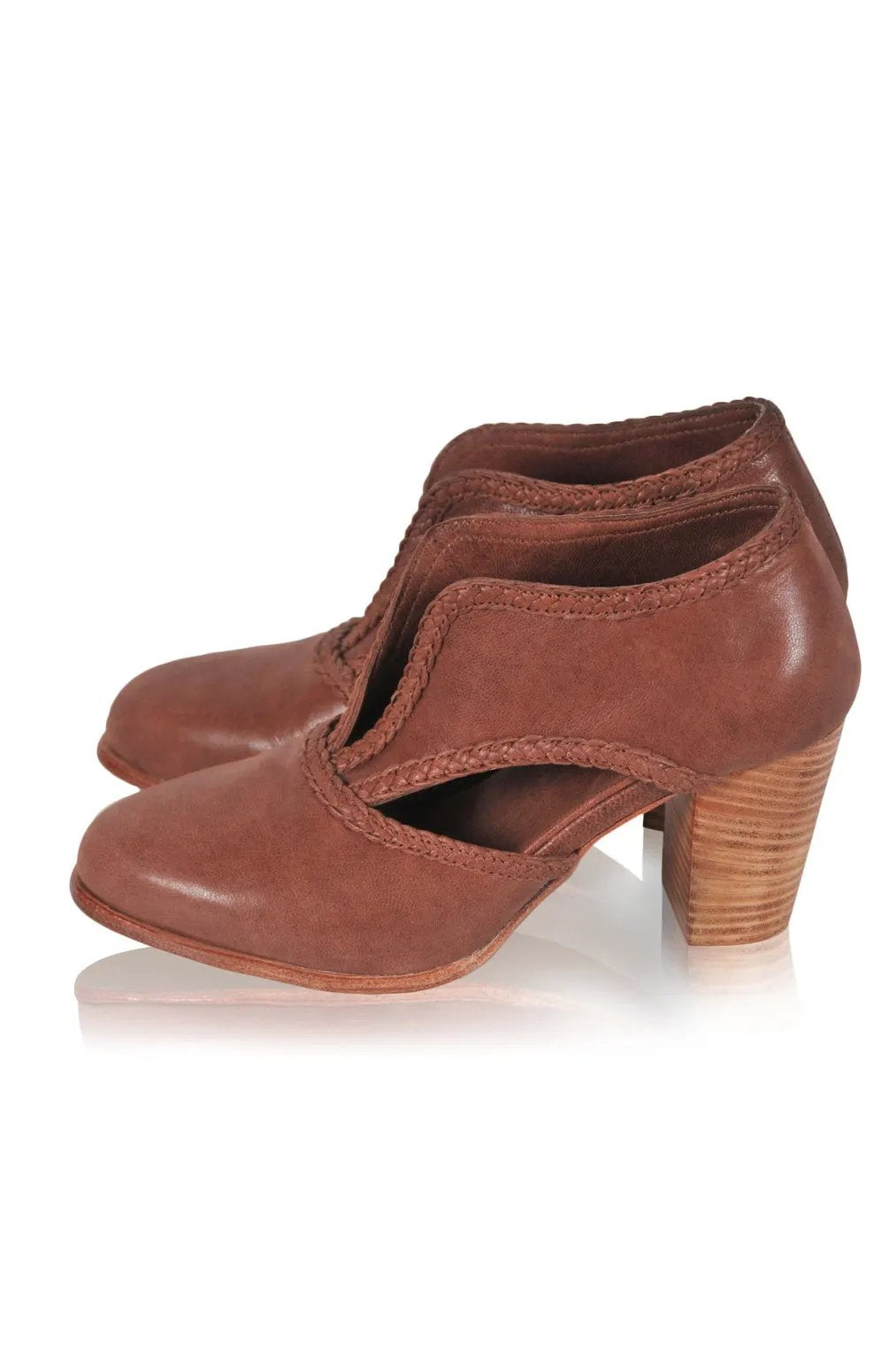 Spirit Walker Leather Heel Booties (Sz. 5, 5.5, 7.5 & 8) by Local