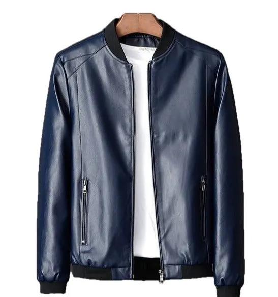 Stannis Men's Premium Real Leather Jacket - Genuine SheepSkin Bomber Style by Inland Leather Co.