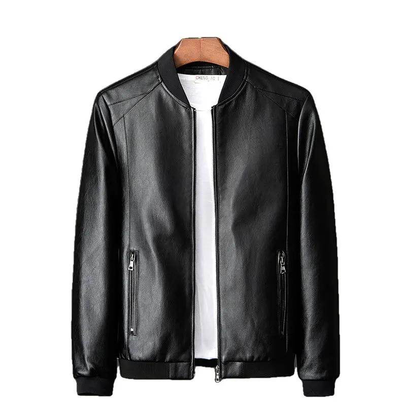 Stannis Men's Premium Real Leather Jacket - Genuine SheepSkin Bomber Style by Inland Leather Co.